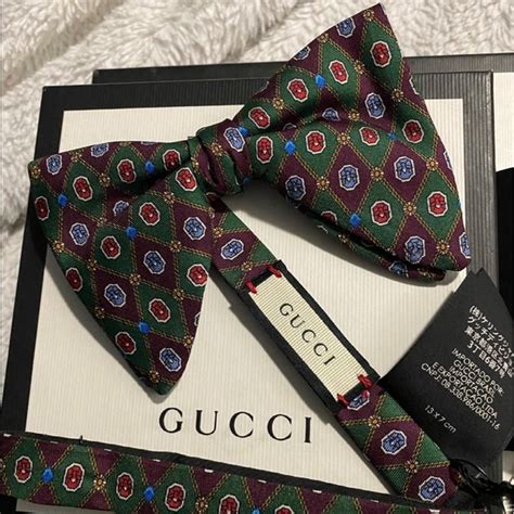 black and gold gucci tie|Gucci bow tie sale.